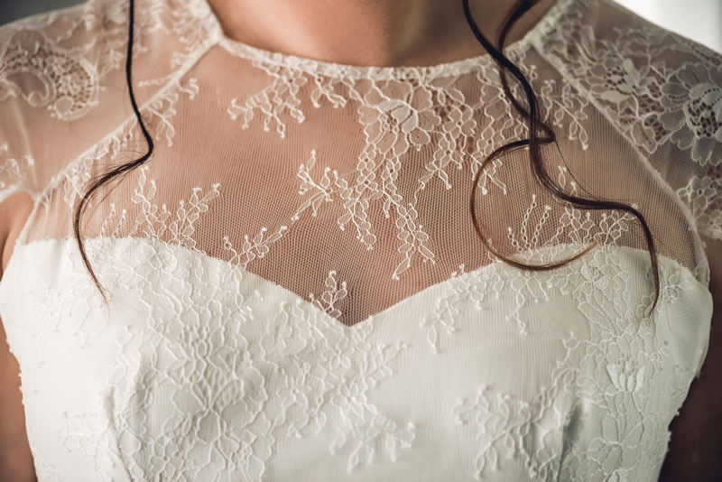 Bustier de la robe de mariage
