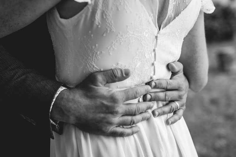 Dos de la robe de mariée