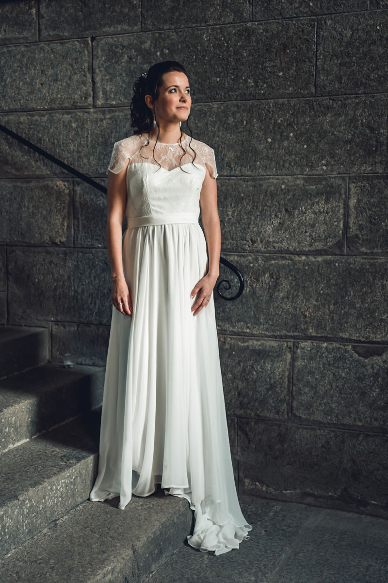 Vue générale de la robe de mariée