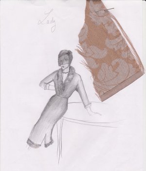 Croquis de du costume de Lady