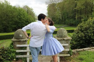 Robe de retour de noces portée par Sandrine