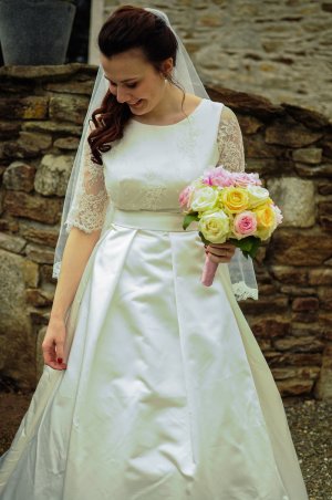 Vue générale de la robe de mariée